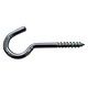 Centurion HE52P ZP Steel Screw Hooks 55mm x 8mm Pack Of 2