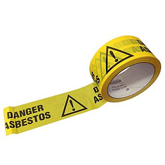 Asbestos Hazard Tape Black & Yellow