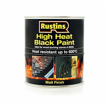 Rustins High Heat Black Paint 500mL