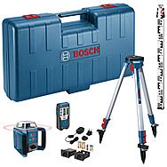 Bosch GRL 400 H SET 400m Horizontal Laser Level Kit Including LR1 Receiver & BT152 Tripod Staff