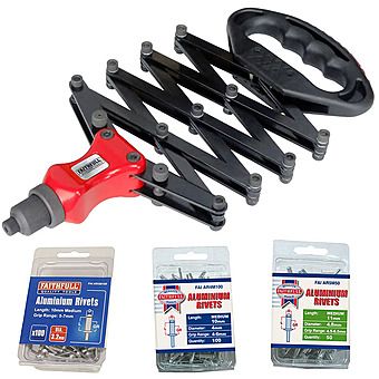 Faithfull Professional Lazy Tong Riveter Kit