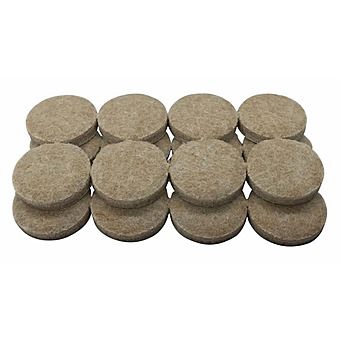 Heavy Duty Felt Pads 25mm (Pack of 16)