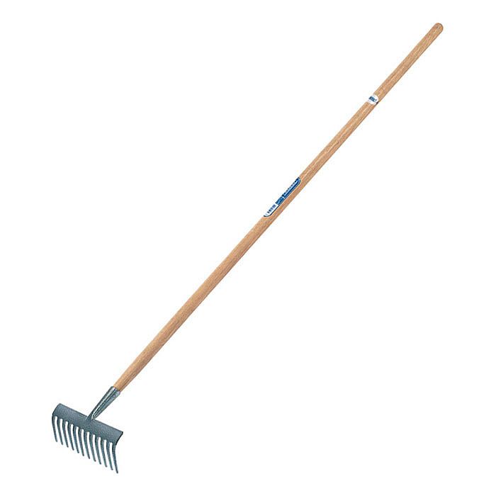 steel garden rake