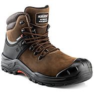 Buckbootz Nubuckz NKZ102BR Brown Safety Boots S3 HRO WRU SRC