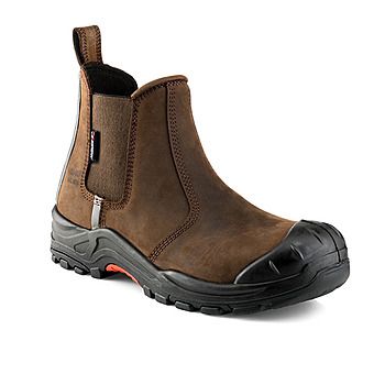 Picture of Buckbootz Nubuckz Dealer Safety Boot Brown S3 HRO WRU SRC