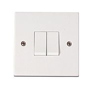 2 Gang 2 Way Light Switch