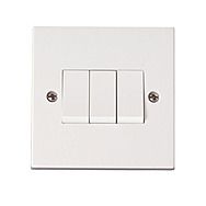 3 Gang 2 Way Light Switch 