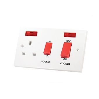 45 Amp Cooker Switch With Socket