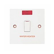 20A DP Switch with Flex Outlet and Neon (WATER HEATER)