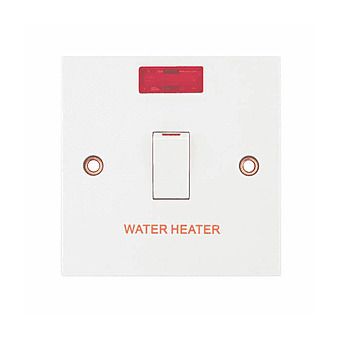 20A DP Switch with Flex Outlet and Neon (WATER HEATER)
