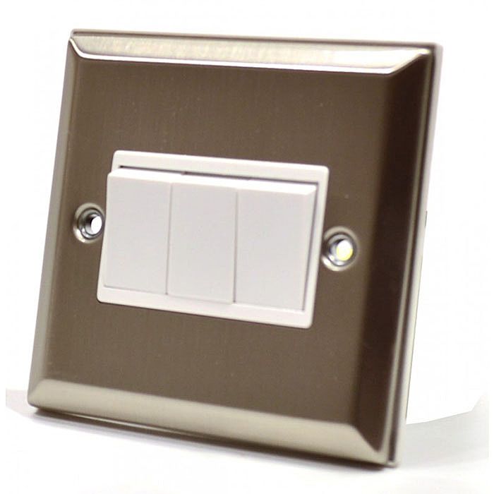 Stainless Steel Triple Switch Ray Grahams DIY Store