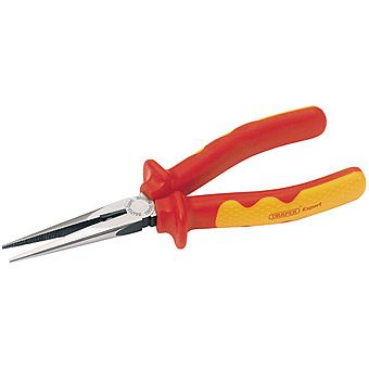 Draper Expert 200mm VDE Insulated Long Nose Pliers 69176