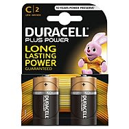 Duracell Plus C Batteries 2pk