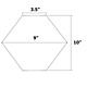 Black Hexagon Shingles 3 Square Metres