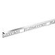 Homelux 2.5m x 10mm Brushed Steel Straight Edge Tile Trim