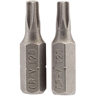 T20 1/4" Hex. Draper Tx-Star Insert Bit 25mm Long X 2