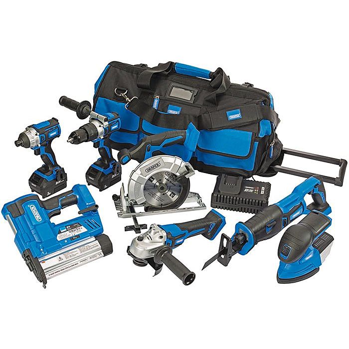 Draper 90473 D20 20V 7 Piece Cordless Mega Power Tool Kit Ray Grahams