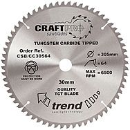 Trend 305mm 64TCT Crosscut Circular Saw Blade CSB/CC30564