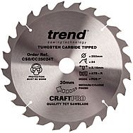 Trend CSB/CC25024T 250mm Crosscut Circular Saw Blade 24T TCT