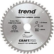 Trend CSB/CC21648 216mm Crosscut Circular Saw Blade 48T TCT