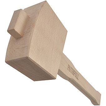 Faithfull Tapered Carpenters Wooden Mallet 114mm