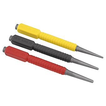 Stanley 3 Pce Dynagrip Nail Punch Set 0-58-930