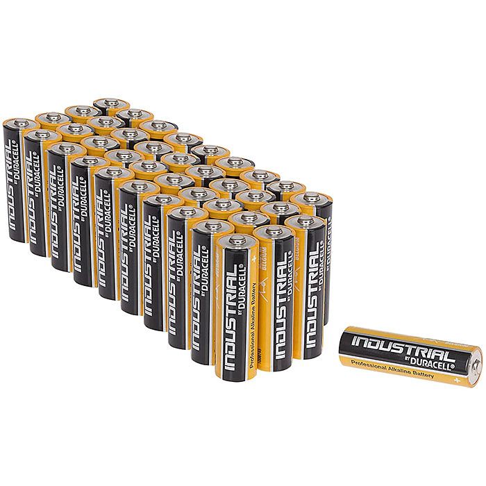 Duracell Industrial AA Battery 40 Pack Alkaline Batteries Ray Grahams