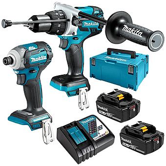 Makita DLX2214TJ 18V Brushless Combi Drill & Impact Driver Twinpack 2 x 5.0Ah Batteries