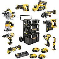 DeWalt 10 Piece ALL Brushless 18V Cordless Powertool Kit 4 x 5.0Ah Batteries