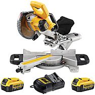 Dewalt DCS365M2 18V Cordless 184mm Mitre Saw 2 x 4.0Ah Batteries DCS365