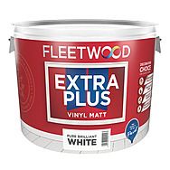 Fleetwood Extra Plus Vinyl Matt Brilliant White Paint 10L