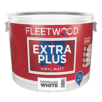 Fleetwood Extra Plus Vinyl Matt Brilliant White Paint 10L