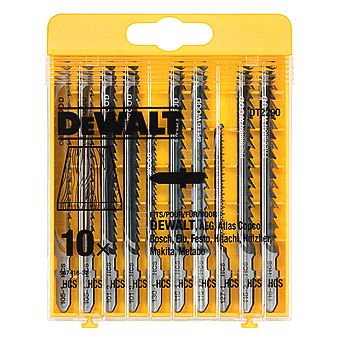 DeWalt DT2290 10 Piece Wood Jigsaw Blade Set 