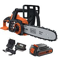 Black & Decker GKC1825L20 25cm Cordless Chainsaw 18V 1 x 2.0Ah Battery