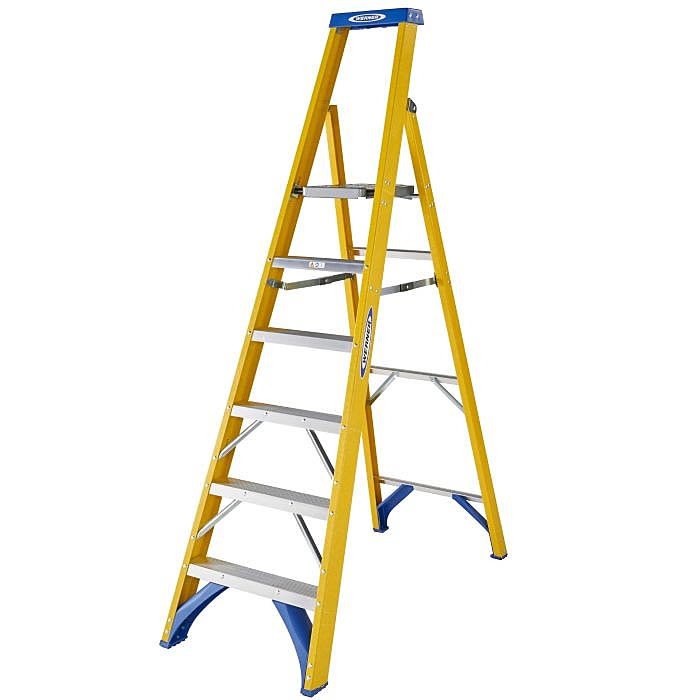 Werner 6 Tread Fibreglass Step Ladder Ray Grahams DIY Store