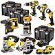 DeWalt 18V XR 7 Piece Cordless Powertool Kit With 3 x 4.0Ah Batteries DCK699M3T + DCW604