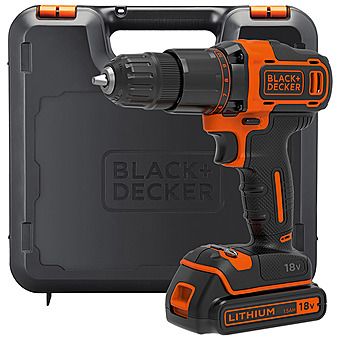 Black & Decker BCD700S1K 18V Combi Drill & 1.5Ah Battery