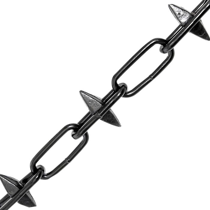 Centurion MC145L Black Spiked Chain 6mm x 5m (Centurion MC145L Black Spiked  Chain 6mm x 5m)