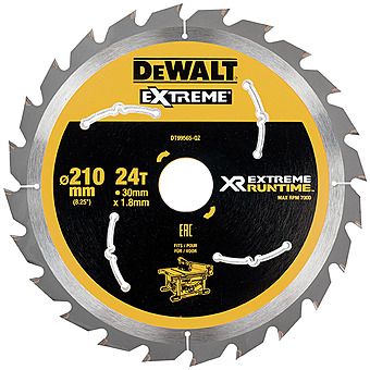Dewalt DT99565 210mm x 30mm 24T FlexVolt Table Circular Saw Blade