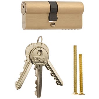 ERA Euro Cylinder Lock 45mm x 45mm 6 Pin Brass