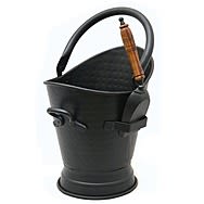 Castle Living Premium Coal Bucket & Shovel - Black