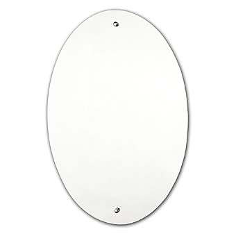 Tema SureFix Pre-Drilled 60cm x 40cm Oval Mirror