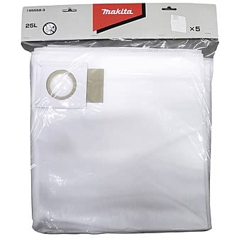 Makita 195558-3 Pack of 5 Filter Dust Bags (Suits VC3211M)