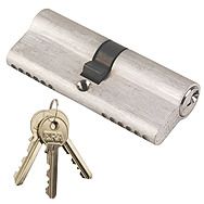 ERA Euro Cylinder Lock 40mm x 40mm 6 Pin Nickel