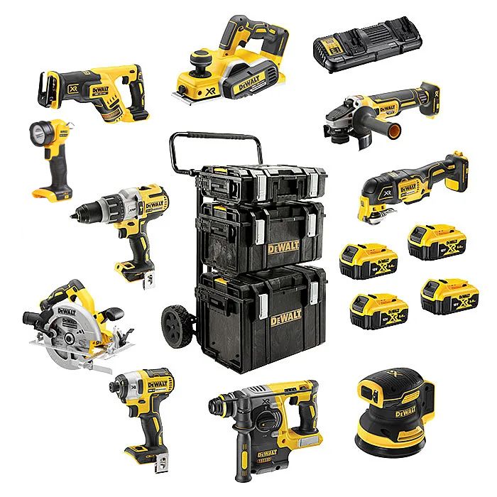 DeWalt 18v XR 10 Piece Powertool Kit 4 
