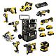 DeWalt 18V XR 10 Piece Powertool Kit 4 x 5.0Ah Batteries - DCK853P4 + DCW210 + DCP580