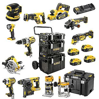 DeWalt 18V XR 11 Piece Cordless Power Tool Kit  4 x 5.0Ah Batteries - DCK853P4 + DCP580 + DCW210 + DCW604