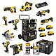 DeWalt 10 Piece 18V XR Power Tool Kit 4 x 5.0Ah Batteries - DCK853P4 + DCW604 + DCP580