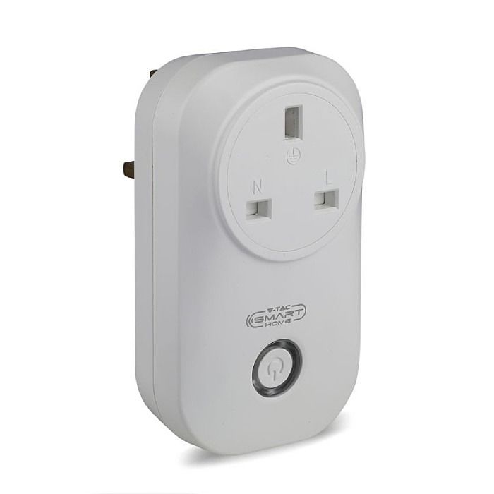 V-Tac Smart Wifi Mini Plug With Usb-Compatible With Alexa & Google