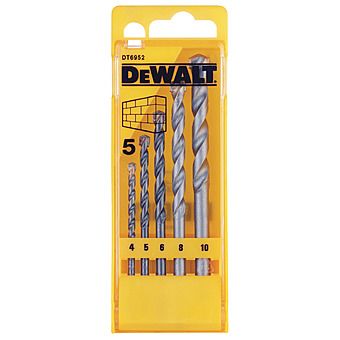 DeWalt 5 Piece Masonry Drill Bit Set DT6952